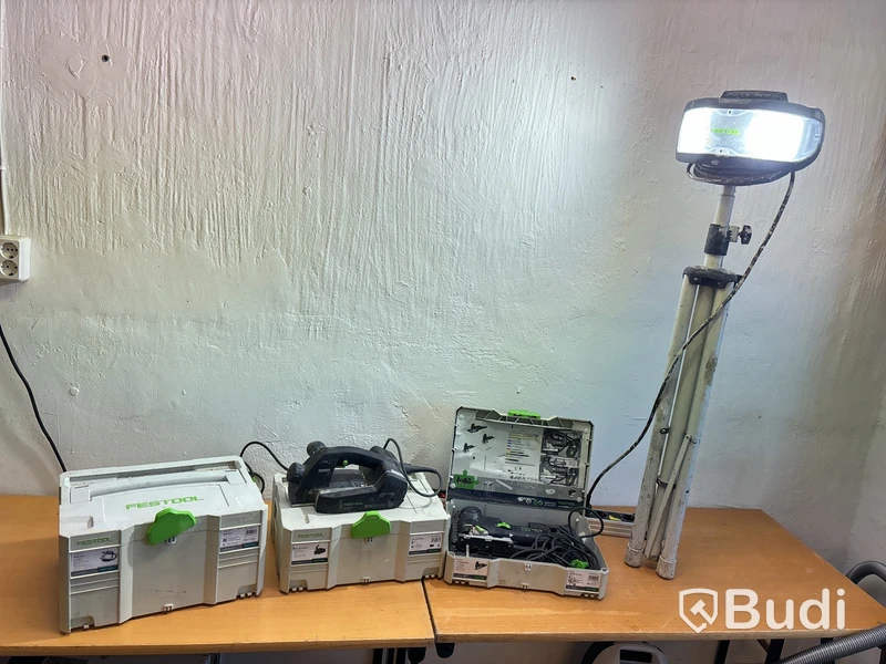 Festool sticksåg, hyvel & belysning.