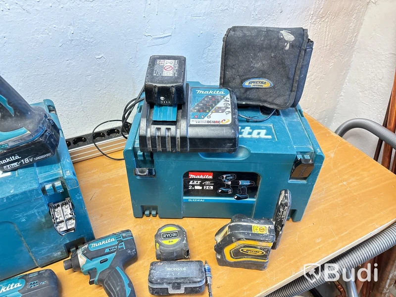 Maskinpaket Makita, korslaser m.m.