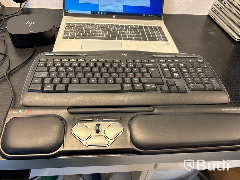 HP Probook, rollermouse & dockningsstation