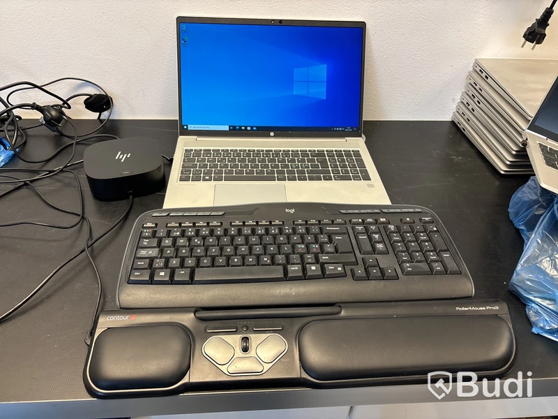 HP Probook, rollermouse & dockningsstation
