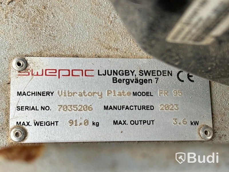 Markvibrator Swepac FR95 -2021