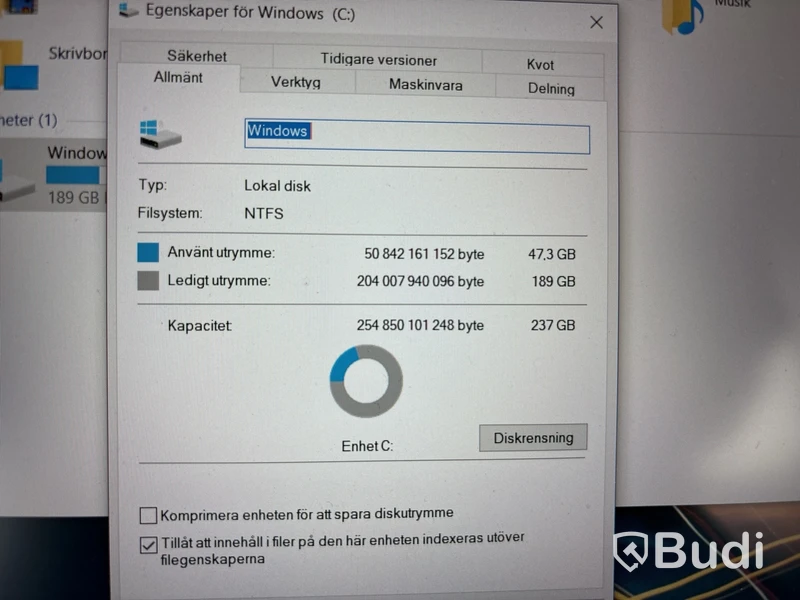 HP Probook med dockningsstation.