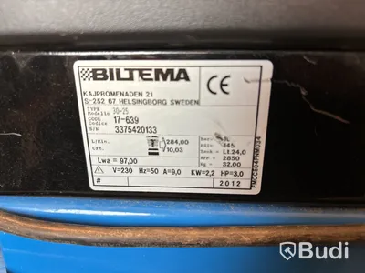 Kompressor Biltema med slang & munstycke.