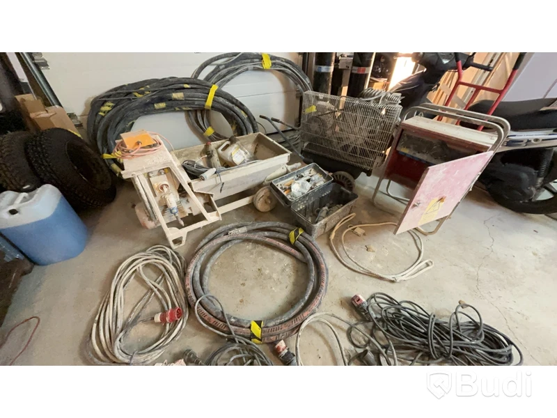 Transportpump, kompressor, elskåp m.m.