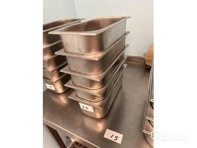 Rostfri kantin 5 st med 5 glass-slevar