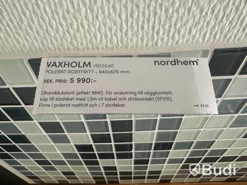 Handdukstork - Nordhem, VAXHOLM ord. pris 5990 kr