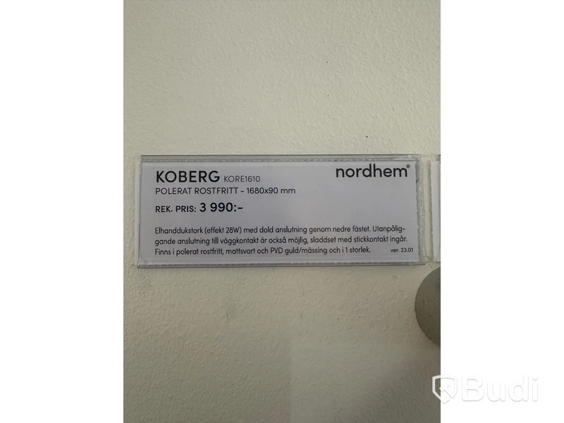 Handdukstork - Nordhem, KOBERG ord. pris 3990 kr