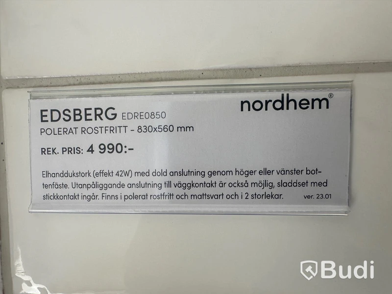 Handdukstork - Nordhem, EDSBERG ord. pris 4990 kr