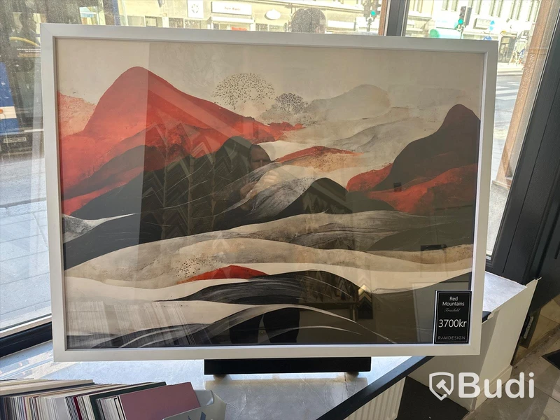 Tavla inramad print Red Mountains, Freechild, ord. pris 3700 kr. Mått: 114x84 cm