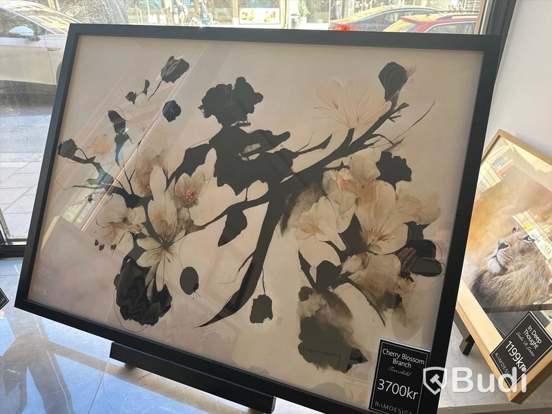 Tavla inramad print Cherry Blossom Branch Freechild, ord. pris 3700 kr. Mått 113x84 cm