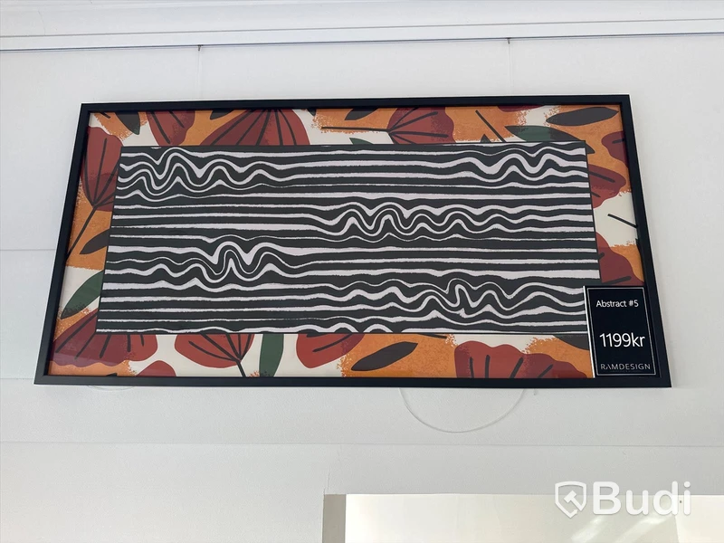 Tavla inramad print Abstract 5, Mått 100x50 cm. Ord. pris 1199 kr