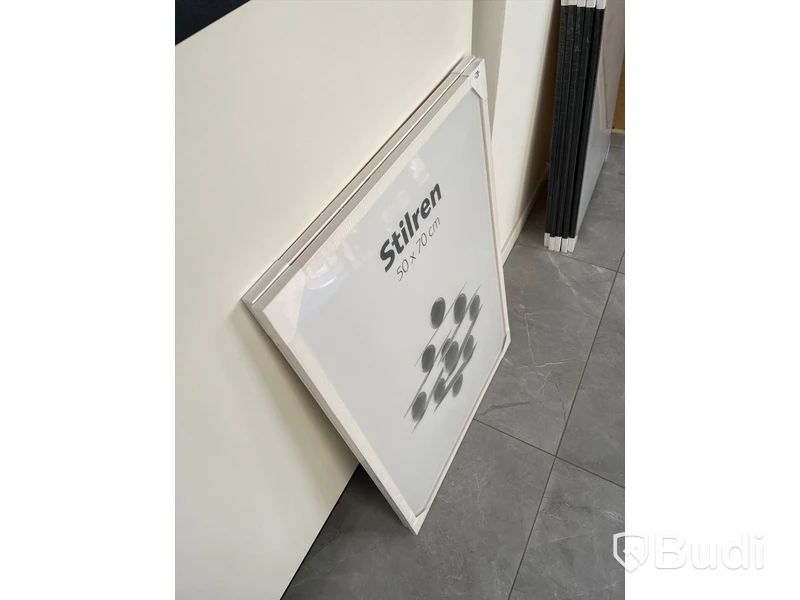 2 st Tavelramar Stilren 50x70 cm, vit ram. Ord. pris 429 kr/st