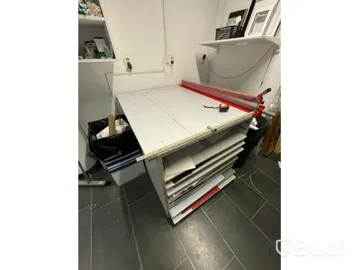 Förvaringsmöbel samt pappersgiljotin, Bench End Guillotine 3590