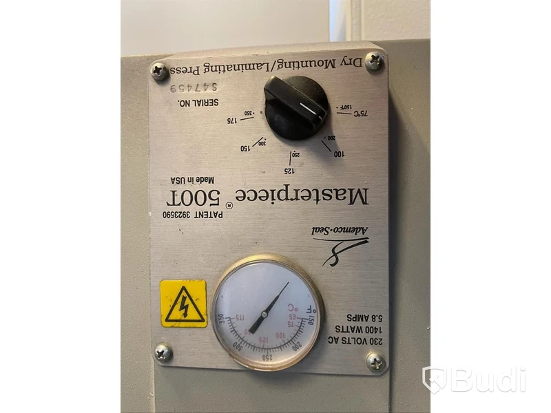 Utrangerad lamineringspress, Masterpiece 500T, osäker funktion