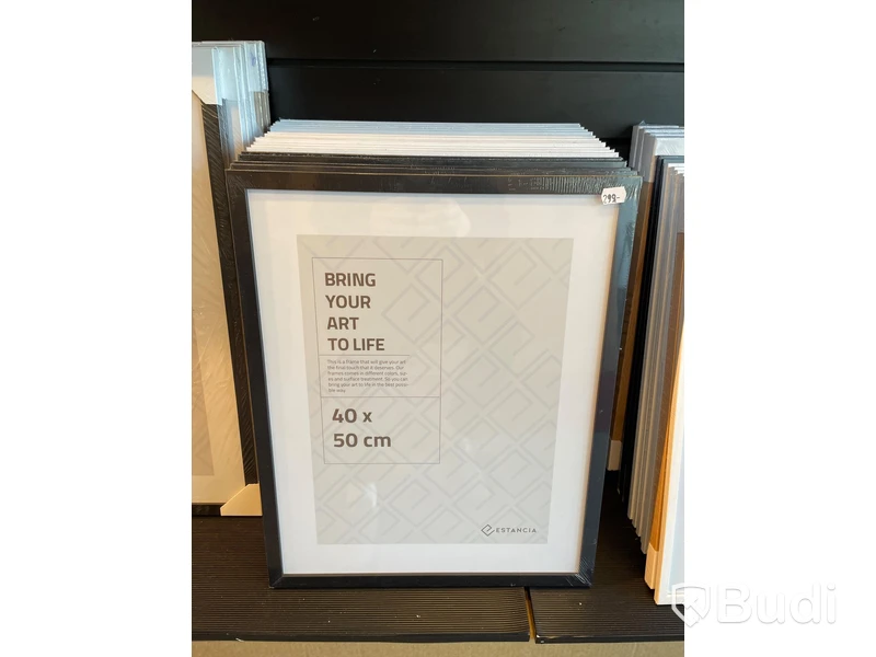 Ramar Galant 40x50 cm 17 st Svart/Vit