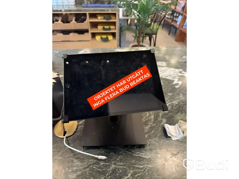 iPad, kortterminal och kvittoskrivare