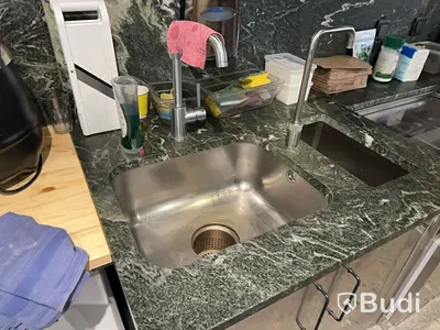 Rostfri bänk med ho