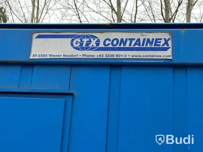 Kontorsmodul Stålmodul Container dubbel Blå GTX CONTAINEX