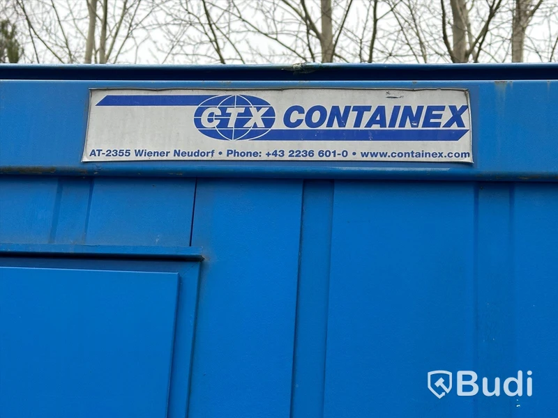 Kontorsmodul Stålmodul Container dubbel Blå GTX CONTAINEX