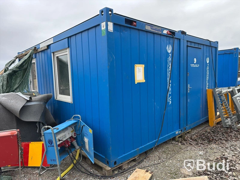 Kontorsmodul Stålmodul Container dubbel Blå GTX CONTAINEX