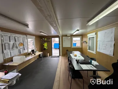 Kontorsmodul Stålmodul Container dubbel Blå GTX CONTAINEX