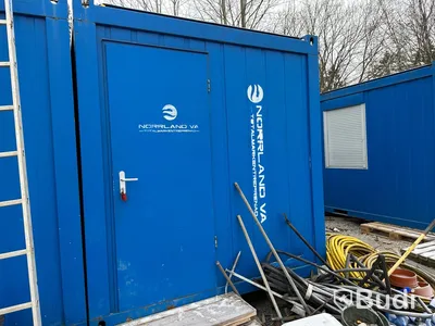 Manskapsmodul Stålmodul Container manskapsbod Blå. GTX CONTAINEX