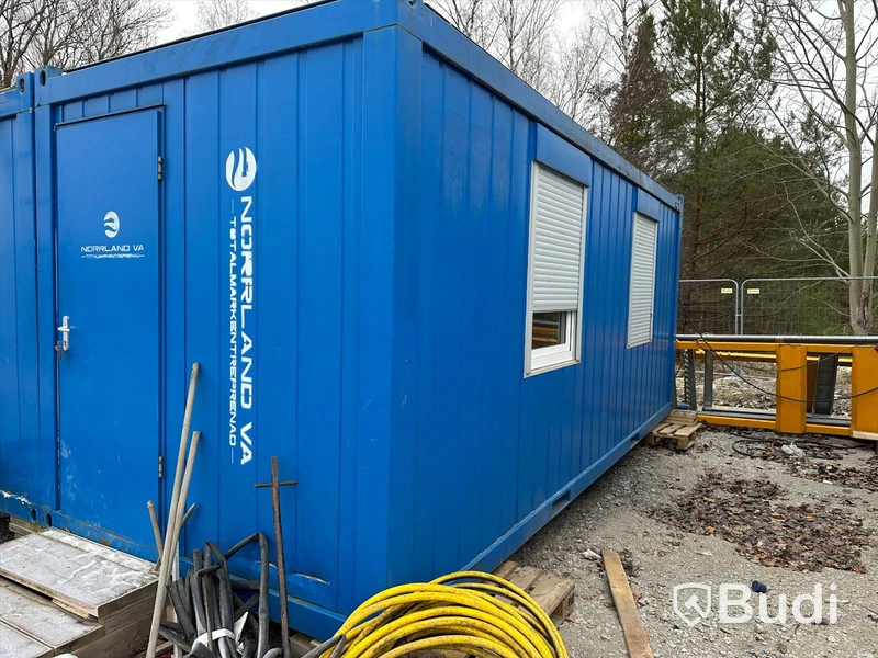 Manskapsmodul Stålmodul Container manskapsbod Blå. GTX CONTAINEX