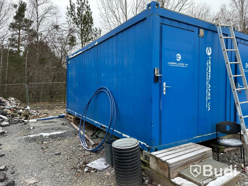 Manskapsmodul Stålmodul Container manskapsbod Blå GTX CONTAINEX