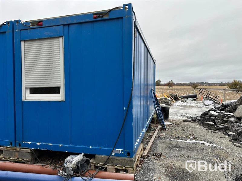 Manskapsmodul Stålmodul Container manskapsbod Blå GTX CONTAINEX