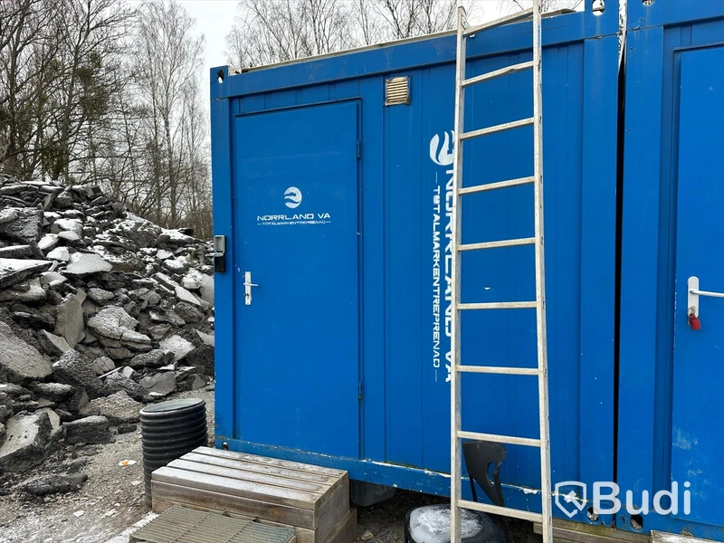 Manskapsmodul Stålmodul Container manskapsbod Blå GTX CONTAINEX