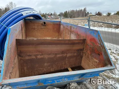 Container Blå 7 m3 för liftdumper med avdelningsvägg för sedimentering t.ex.