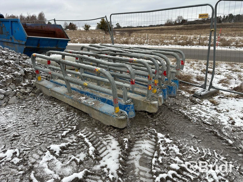 T-Balkar avgränsade betong Stål 8 st