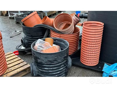 PE Rör räfflade och släta olika modeller samt kopplingar diverse brunn
