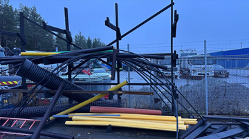 Stålstativ för rör eller diverse förvaring 