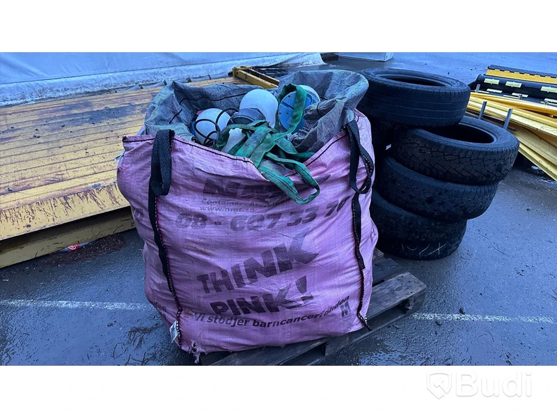 Byggbelysning i säck / Pall