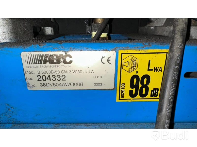 Kompressor ABC modell B3800B-50 CM 3 JULA   2003 med extra tank