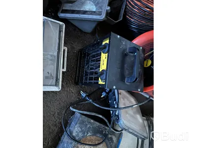 2 kw fläkt, ventfläkt med slang, bygglampor, elcemntral