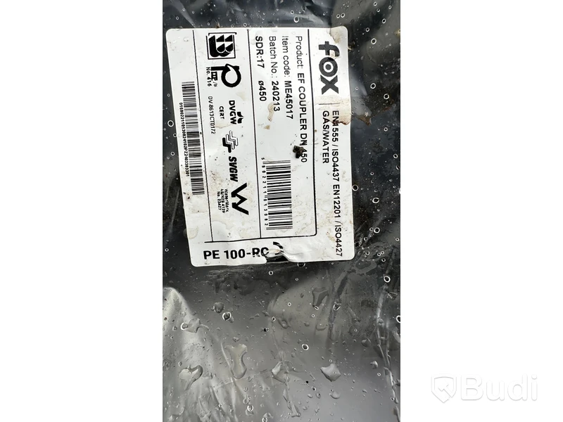 PE kopplingar PE 100-RC  olika modell  samt stödhylsa av något slag diam 250