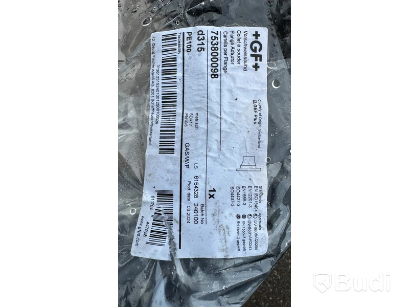 PE Kopplingar med fläns se bild D315  PE100