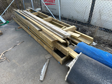 Tryckimpregnerat virke begagnat olika dimensioner max längd 4 meter 