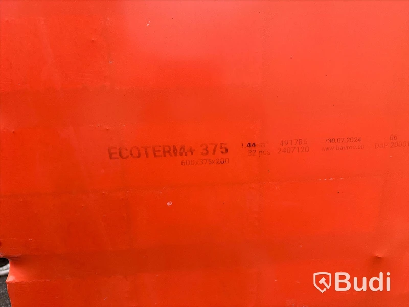 ECOTERM + 375  Byggstenar  U-block ca 4 pallar se bilder