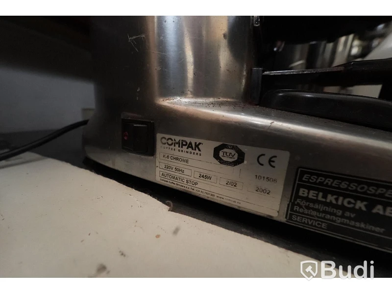 Kaffekvarn Compak K6 Chrome