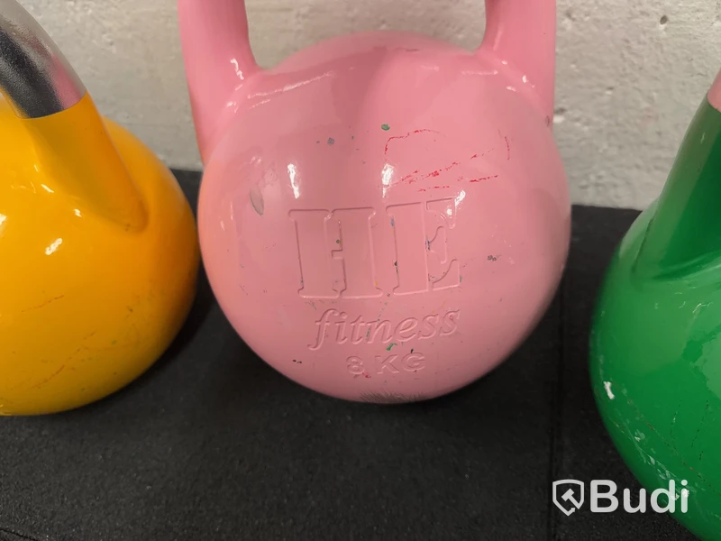 6 st. Kettlebells, olika vikter