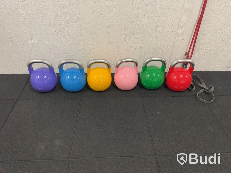 6 st. Kettlebells, olika vikter