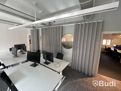 Parti med gardiner