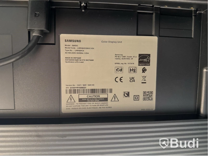 TV, Samsung, 65 tum på stativ