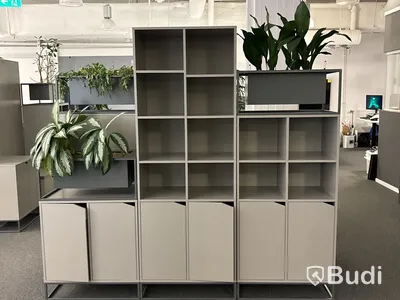 6 st. Förvaringshyllor och skåp med sittyta, olika storlekar