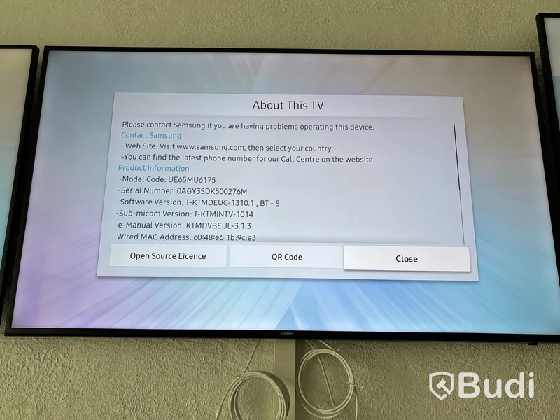 Samsung TV 65 tum