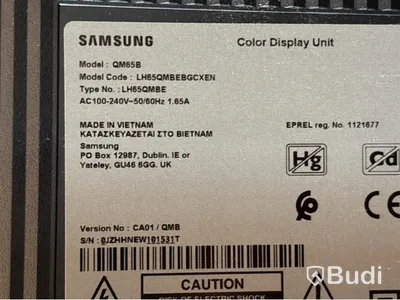 Skärm, Samsung, 65 tum