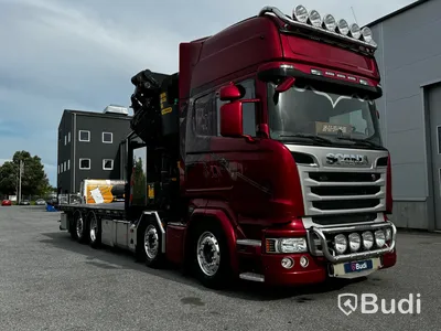Bodbil Scania R490 8X2X6 -2016 | Palfinger PK78002-SH F JIB och Winsch kranbil